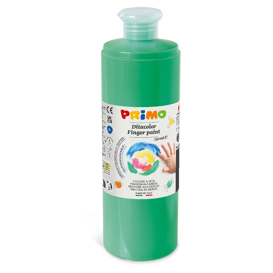Primo Yıkanabilir Parmak Boyası Yeşil 750 ml Primo Yıkanabilir Parmak Boyası Yeşil 750 ml