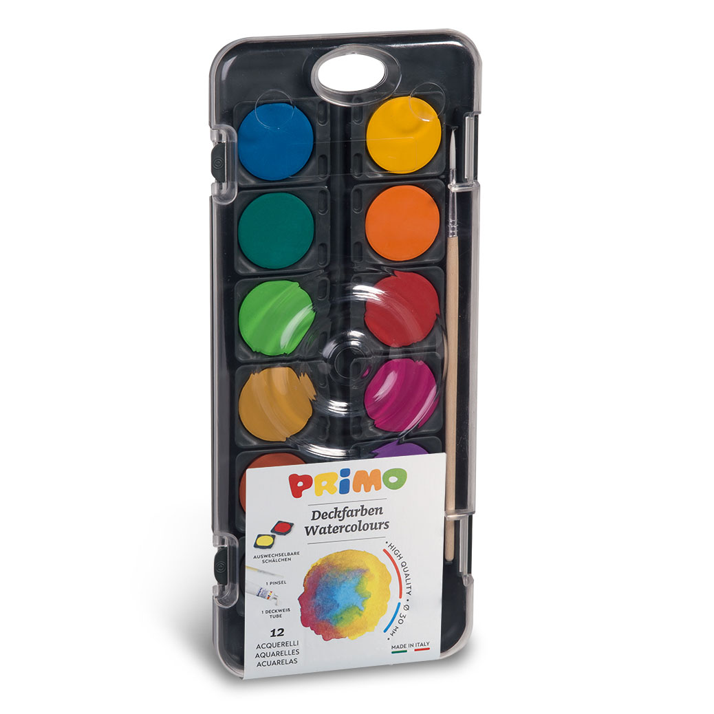 Primo 12’li Özel Paket Taşınabilir 30 mm Sulu Boya - Görsel 2