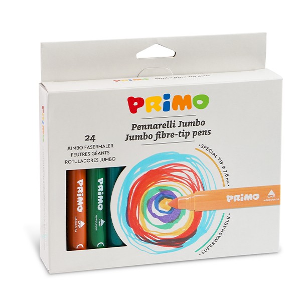 Primo Yıkanabilir Jumbo Keçeli Kalem 24 Renk