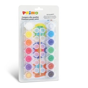 Primo 14 Renk Fırçalı Poster Boya Seti̇ (14x4,5 ml)